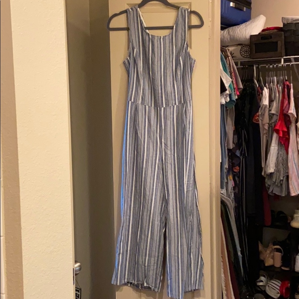 Cute open back jumpsuit